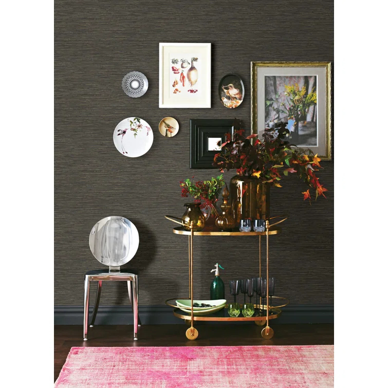 Dimensional Grasscloth Peel and Stick Wallpaper
