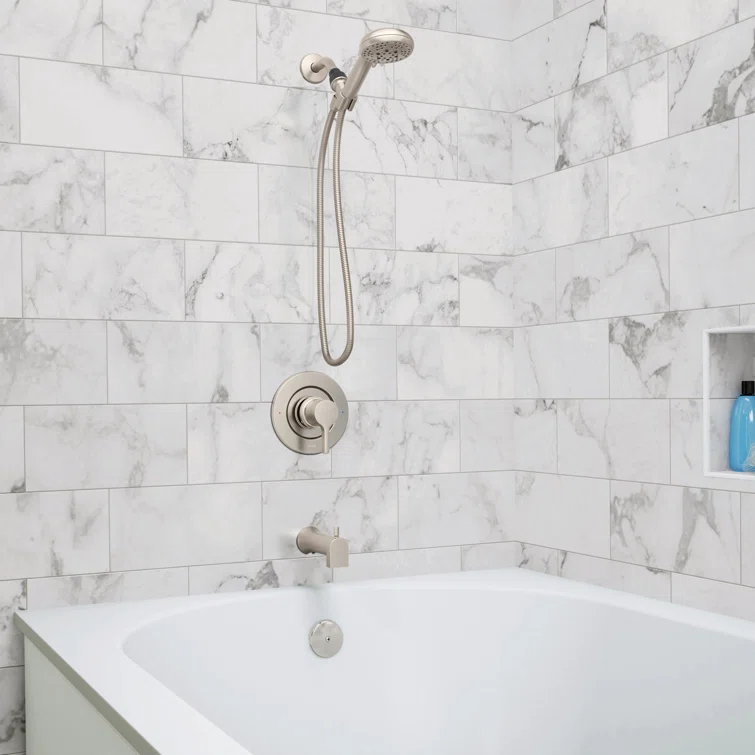Beric Tub & Shower Faucet with Handheld Showerhead, Valve Included