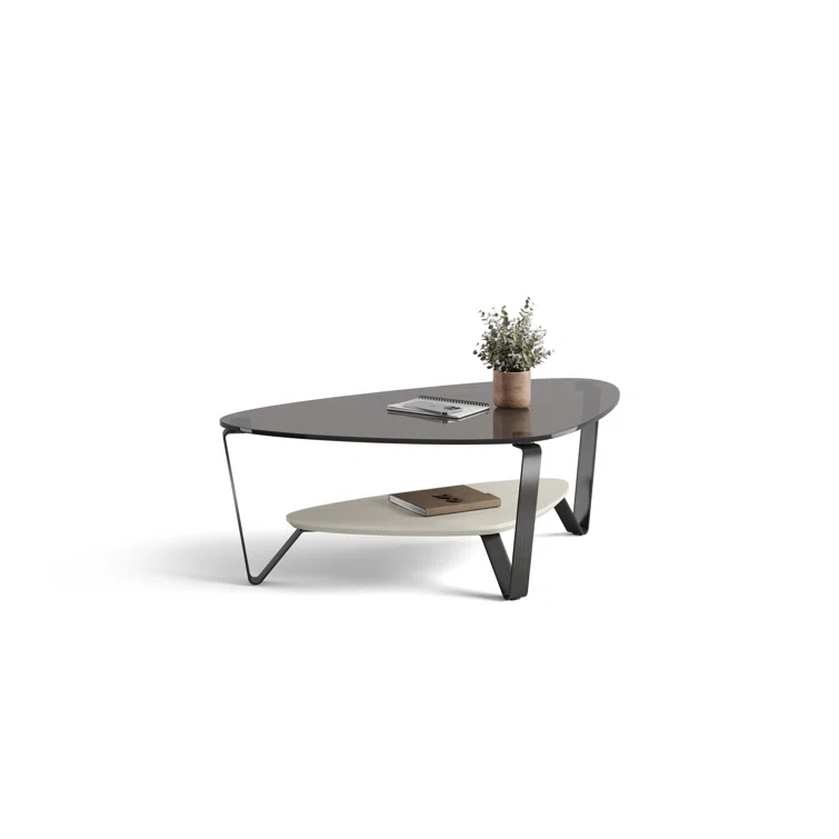 Dino Glass Top Coffee Table
