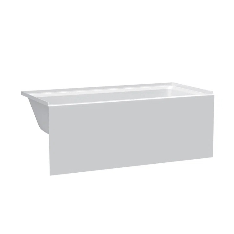Apron Soaking Acrylic Bathtub