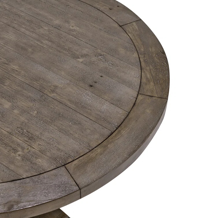 Kinston Solid Wood Pedestal Dining Table