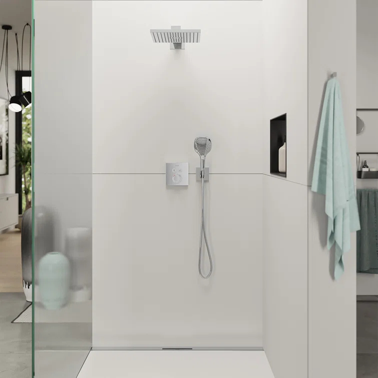 hansgrohe FixFit E Wall Outlet with Handshower Holder