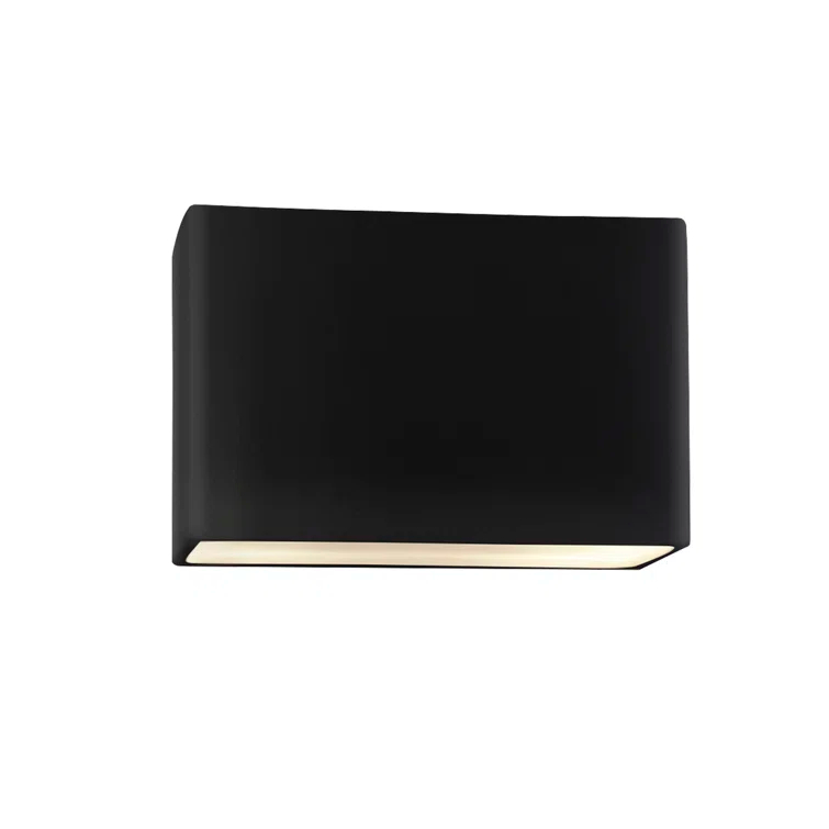 Midnight Sky Carbon Matte Black Dimmable Outdoor Sconce