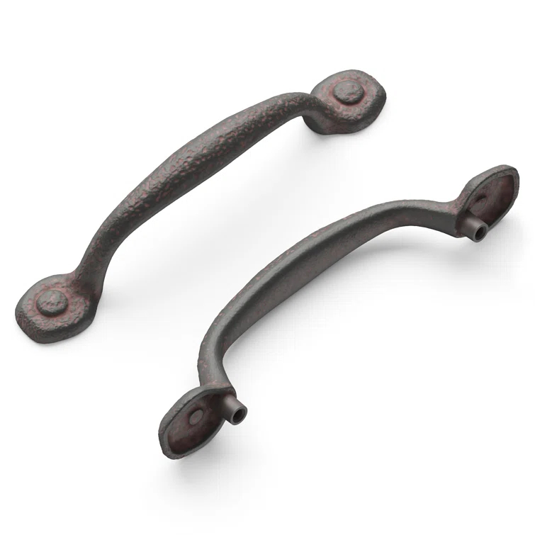 Refined Rustic Kitchen Cabinet Handles, Solid Core Drawer Pulls for Cabinet Doors