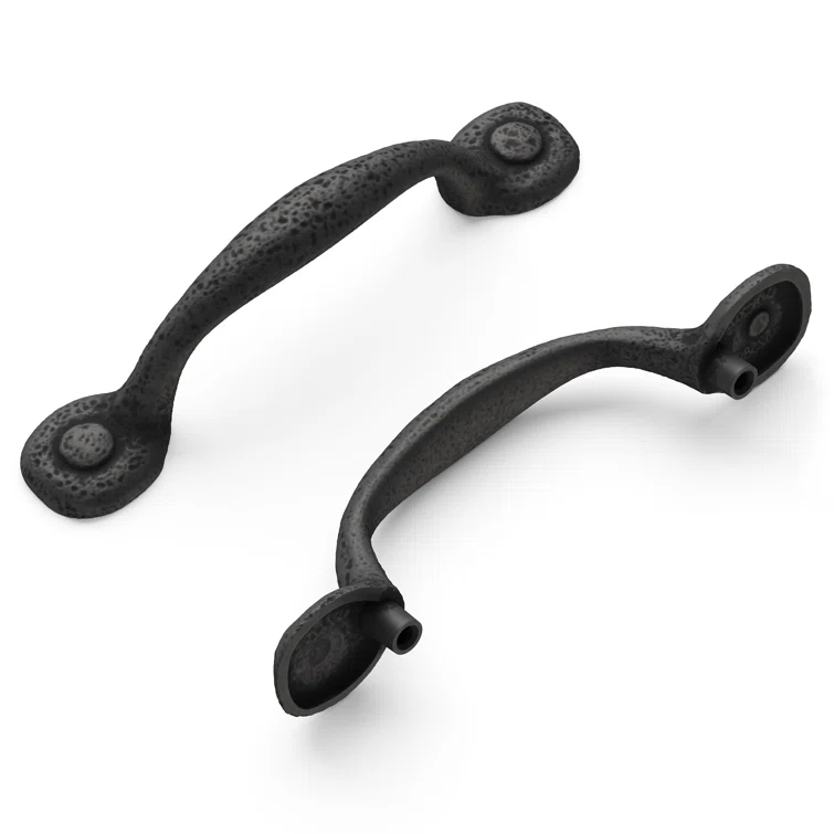 Refined Rustic Kitchen Cabinet Handles, Solid Core Drawer Pulls for Cabinet Doors