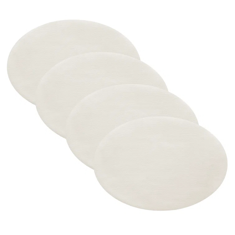 Manufacture Rock Oval Faux Leather Reversible Placemat (Set of 4)