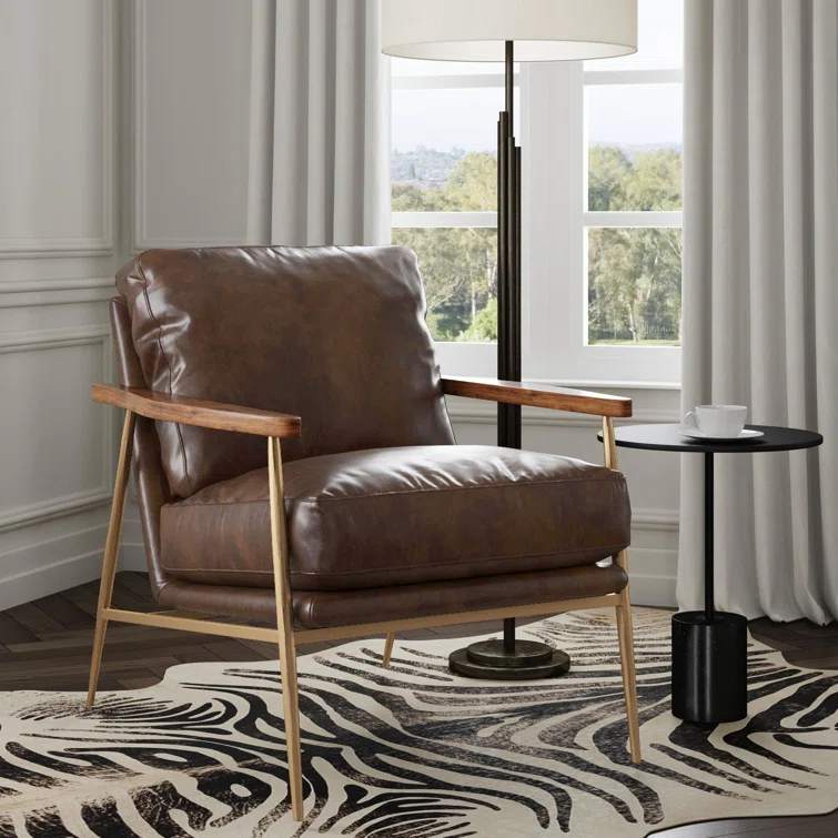 Arnold Genuine Leather Armchair