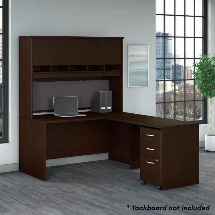 Series C 60W L Shaped Executive Desk with Hutch