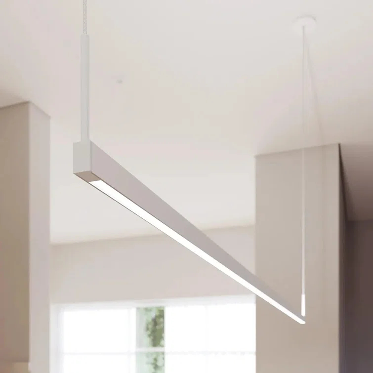Satin White Slim Aluminum LED Pendant - Energy Star Certified