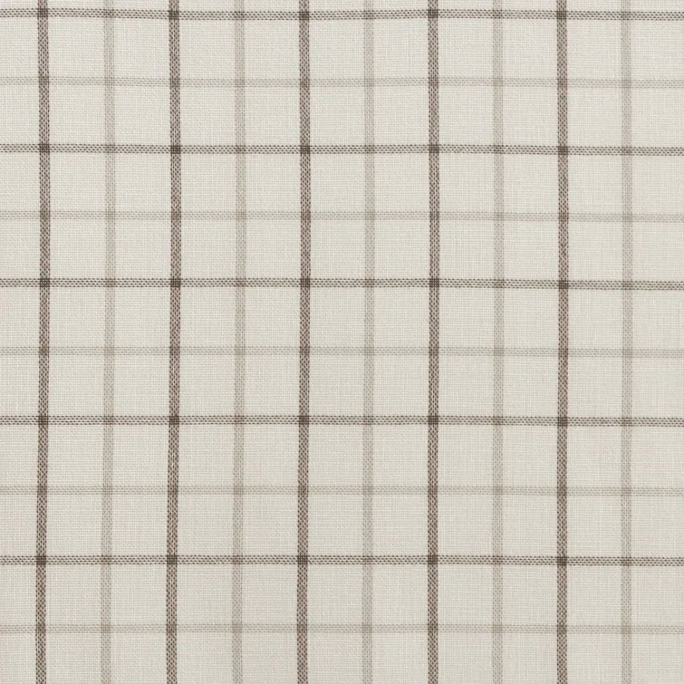 Anaheim Woven Plaid Room Darkening Thermal Fleece Lined Single Curtain Panel