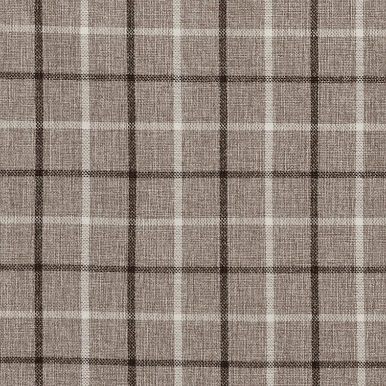 Anaheim Woven Plaid Room Darkening Thermal Fleece Lined Single Curtain Panel