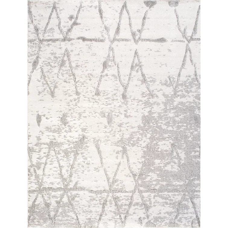 Sutton Polypropylene Ivory/Gray Area Rug