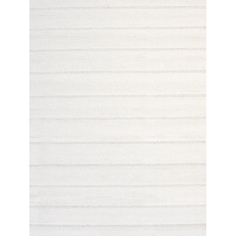 Sutton Striped Area Rug in Ivory/Gray
