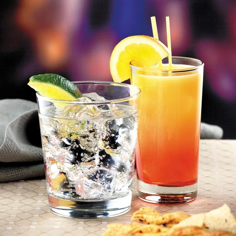 Heavy Base 8 oz. Highball Glassware Set (Set of 24)