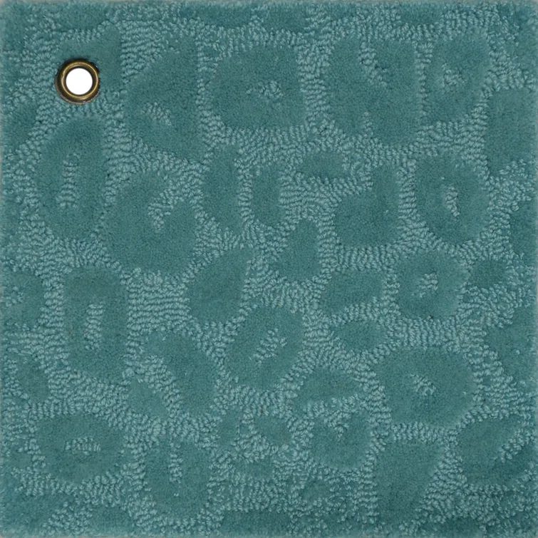 Responsible Wool Standard Leopardess Dusty Turquoise Hand-Tufted Responsible Wool Rug