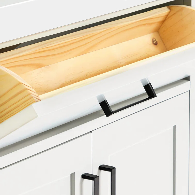 Thornaby 30'' Solid Wood Single Bathroom Vanity with 1.5'' White Quartz Top, Oval Sink