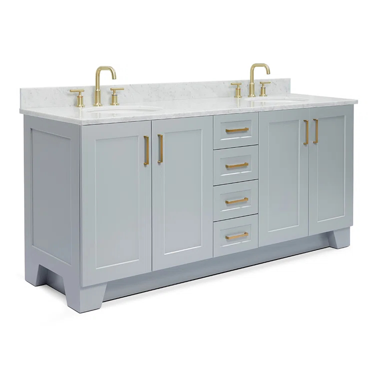 ARIEL TAYLOR 73 IN DOUBLE OVAL SINK VANITY 1