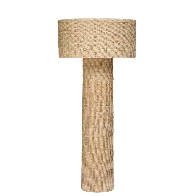 63'' Rattan Floor Lamp