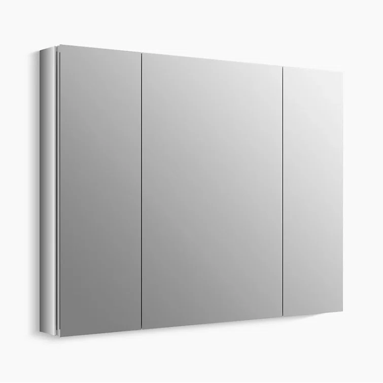 Verdera® Aluminum Medicine Cabinet with Adjustable Magnifying Mirror and Slow-Close Door