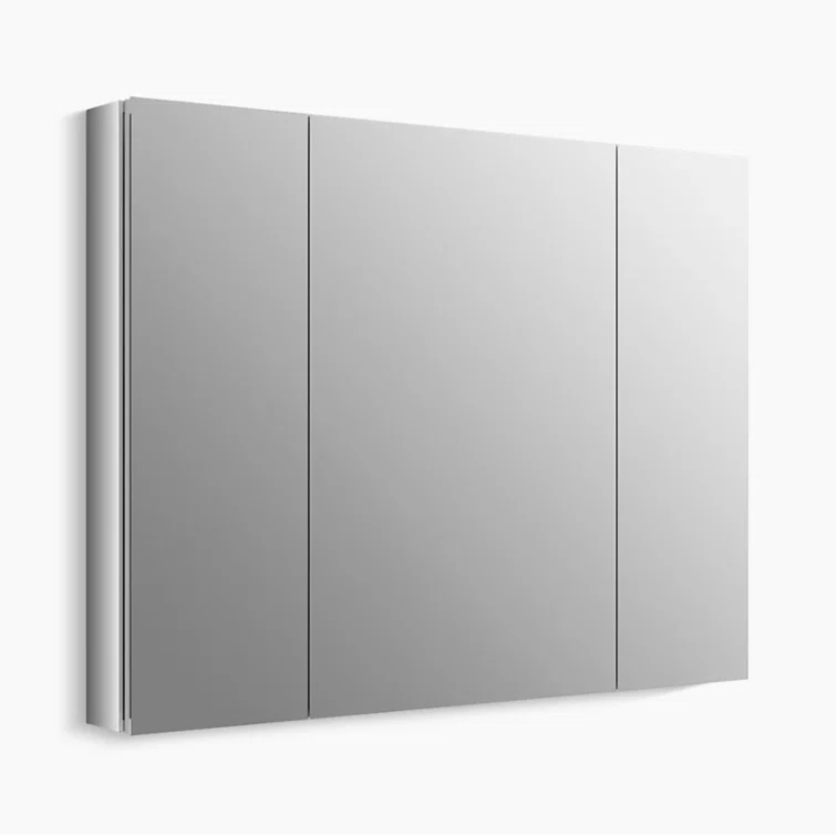 Verdera® Aluminum Medicine Cabinet with Adjustable Magnifying Mirror and Slow-Close Door