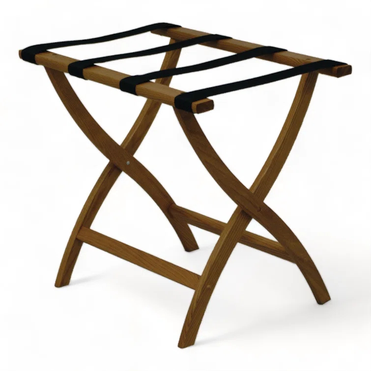 Folding Oak,Wood Luggage Rack