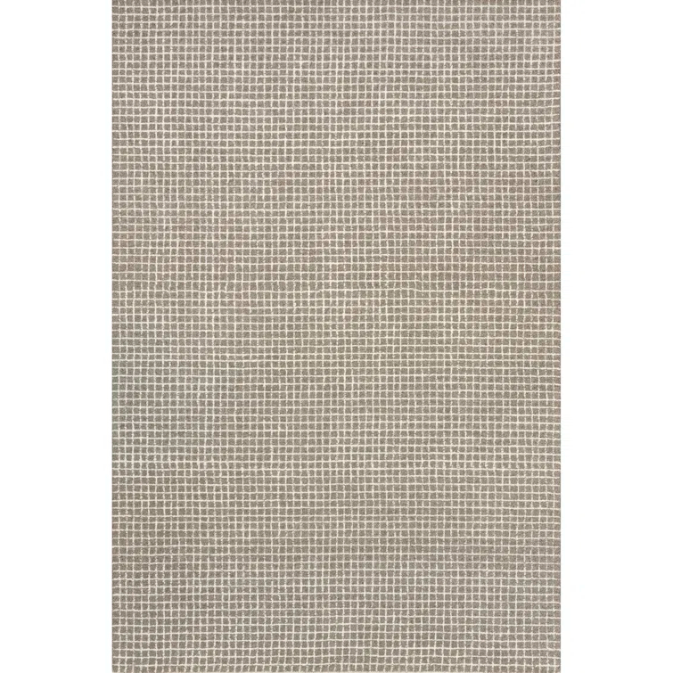 Katasha Checked Wool Area Rug
