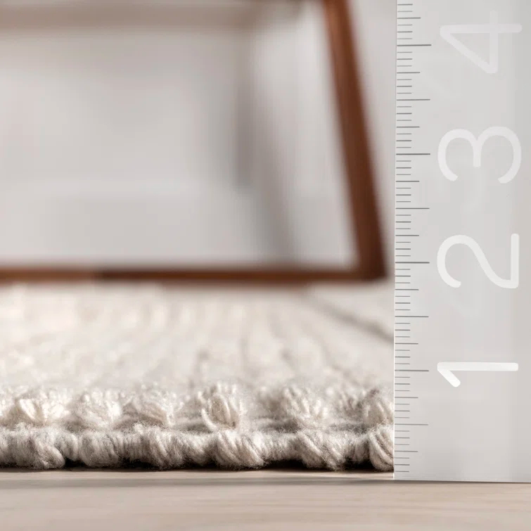 Jermund Textured Cotton-Blend Area Rug