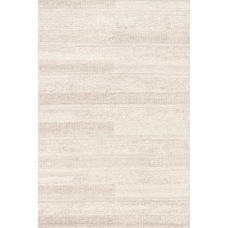 Jermund Textured Cotton-Blend Area Rug