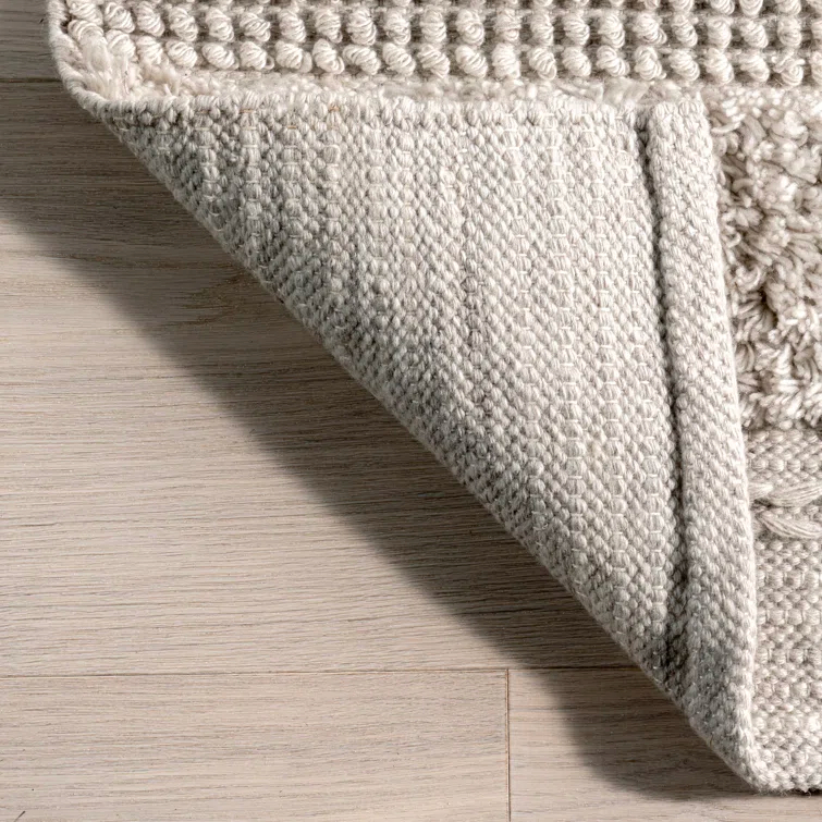 Jermund Textured Cotton-Blend Area Rug