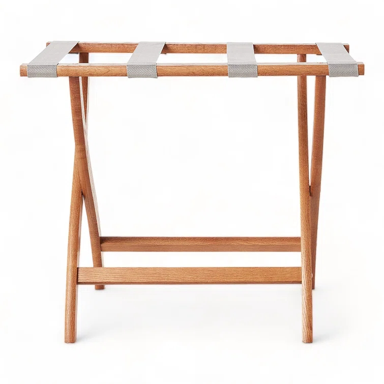 Folding Oak,Wood Luggage Rack