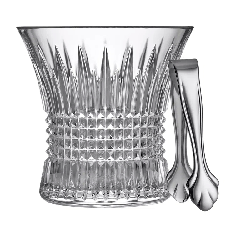 Waterford Lismore Diamond Ice Bucket & Tongs | Wayfair