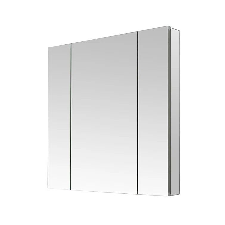 AQUADOM R3-3636E Royale Medicine Cabinet with Electrical Outlets, Defogger, Adjustable LED 3X Magnifying Mirror.