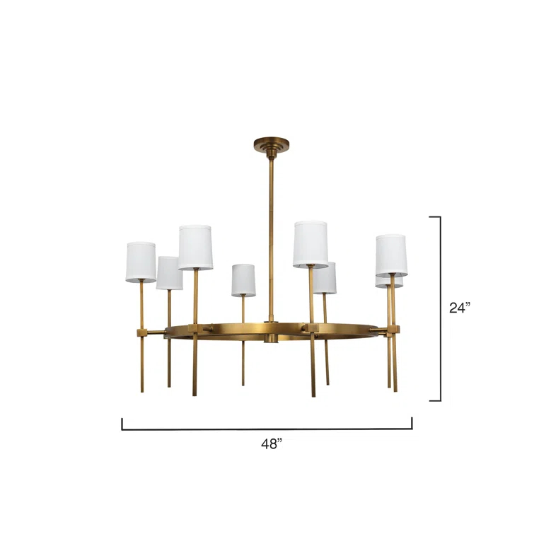 8 - Light Dimmable Classic/Traditional Chandelier