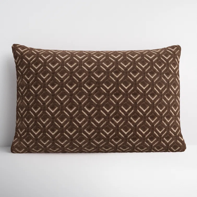 Ryans Embroidered Cotton Lumbar Throw Pillow