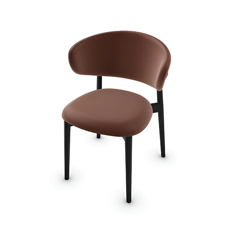Oleandro Upholstered Chair with Metal Base
