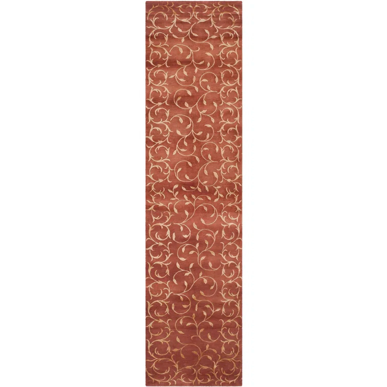 Sabha Hand Knotted Silk & Wool Pile Floral Rug