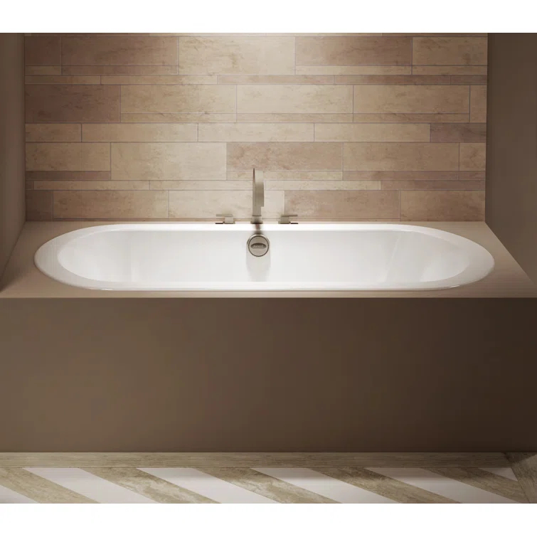 Anza™ Salon Chromatherapy 66" x 36" Drop in Combination Bathtub
