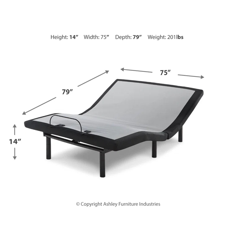 Signature Design by Ashley 8" Firm Mattress and Adjustable Base