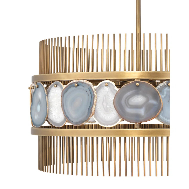 8 - Light Dimmable Round/Oval Chandelier