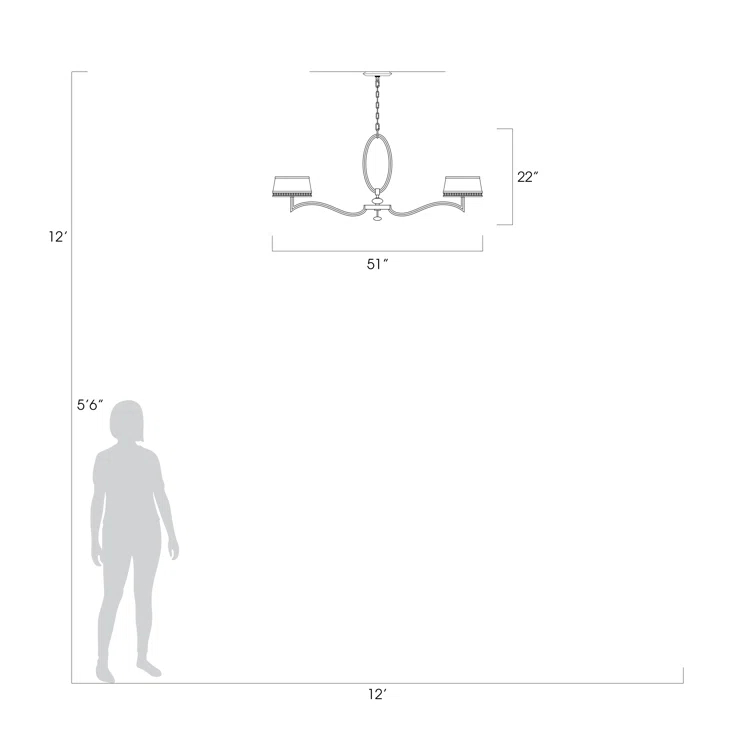Allegretto 6 - Light Drum Chandelier