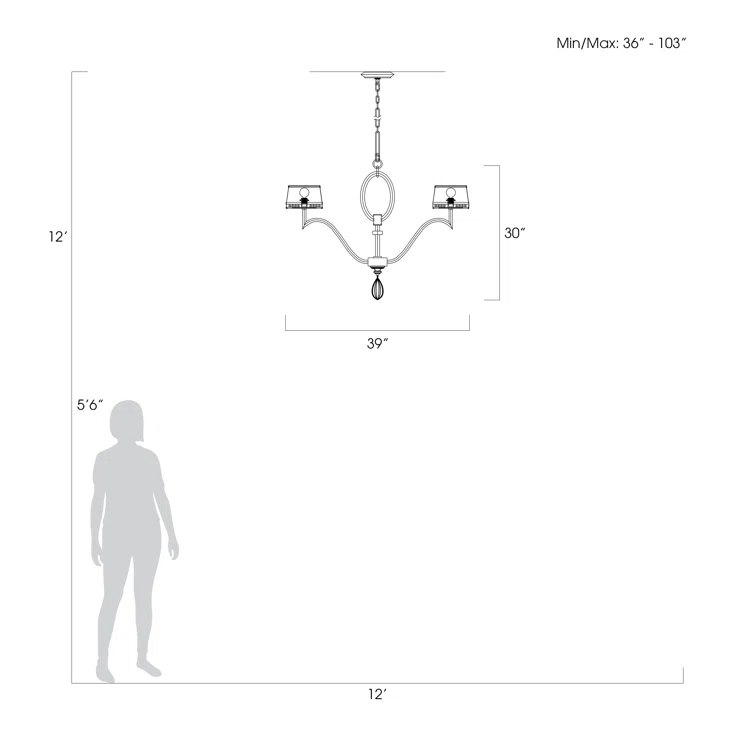 Allegretto 6 - Light Classic / Traditional Chandelier