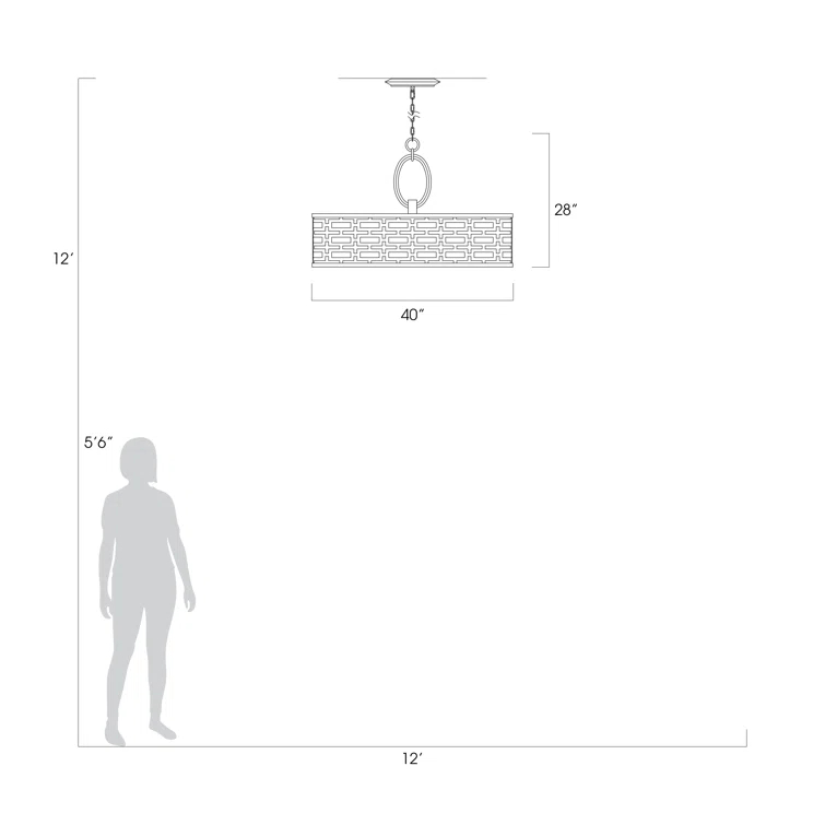 Allegretto 5 - Light Drum Chandelier