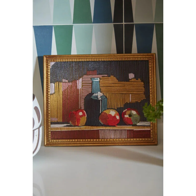Framed On Natural Fibers Print