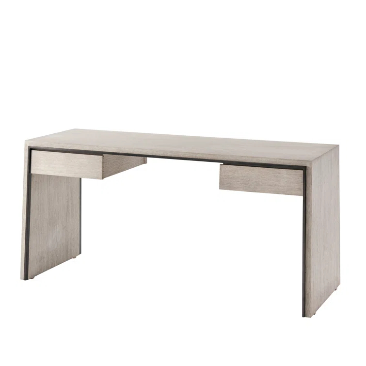 Isola Solid Wood Top Writing Desk