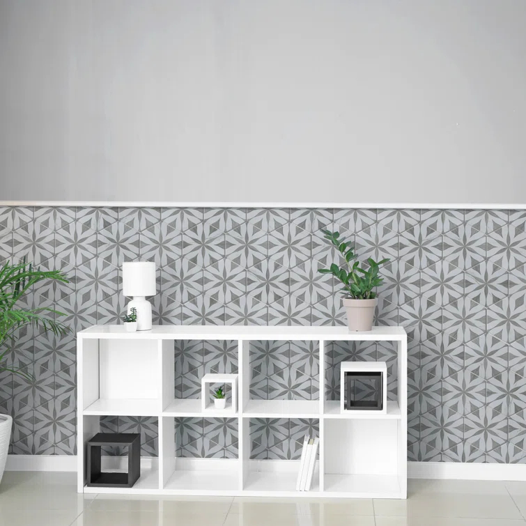 Llama Flower Loire 8-5/8 In. X 9-7/8 In. Porcelain Floral Look Wall & Floor Tile