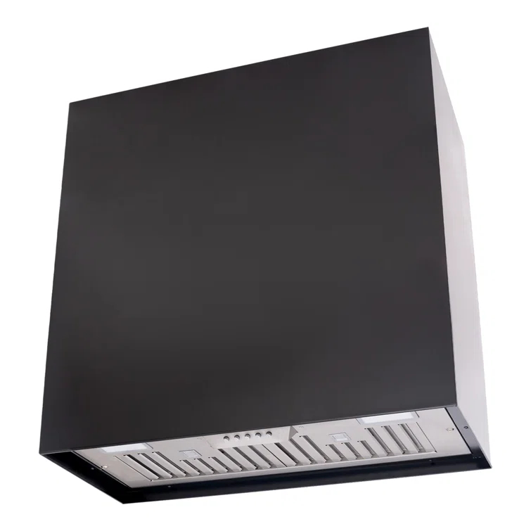 Akicon Stainless Steel 600 CFM Ducted (Vented) Wall Range Hood with Baffle Filter