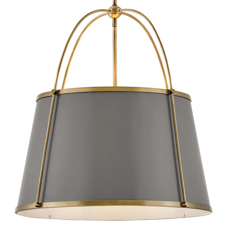 Moxie 4 Light Metal Dimmable Drum Chandelier