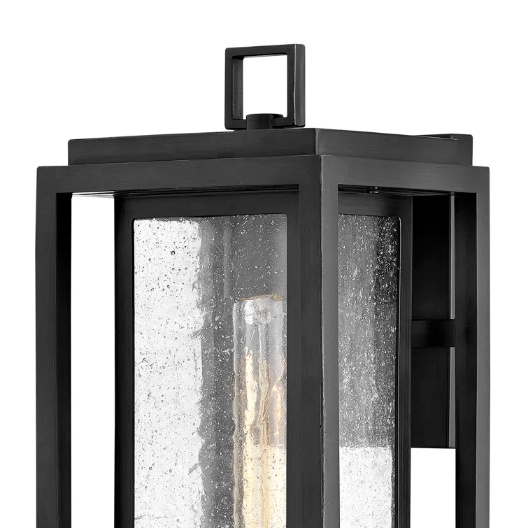 Republic Seeded Glass Outdoor Wall Mount Lantern