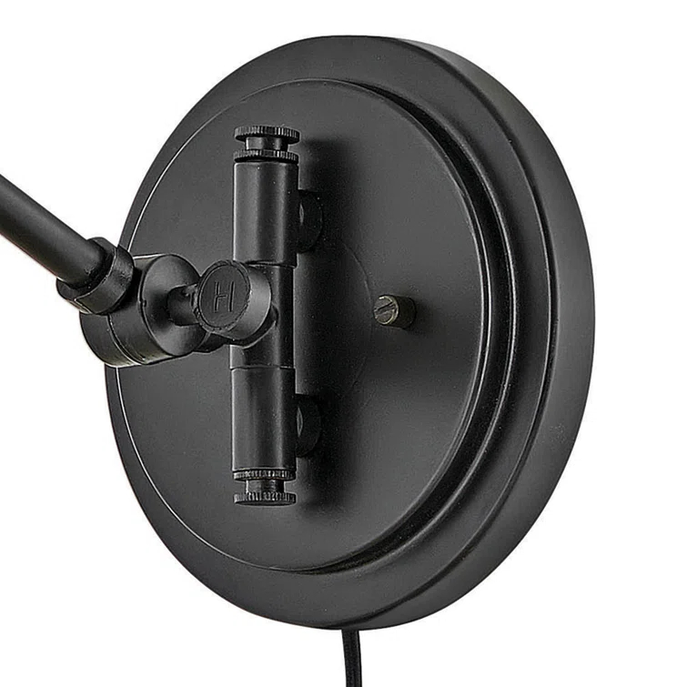 Lennon Plug-In Task Sconce - Black