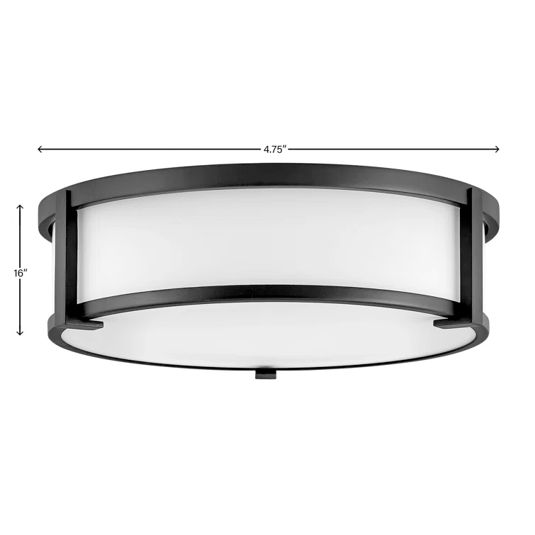 Lowell Three-Light Flush Mount Ceiling Light